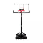 6.6 Ft. to 10 Ft. Adjustable Height Portable Basketball Hoop Goal Basketball System Basketball Equipment with Wheels