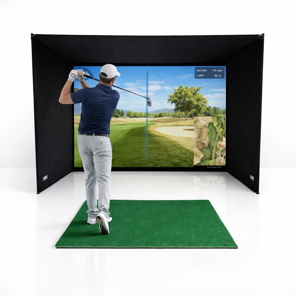Golf Simulator Enclosure - 7 Sizes Available