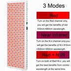 Ag-Pro2000 Red Light Therapy Panel 630Nm 660Nm 810Nm 830Nm 850Nm near Infrared Lamp LED Beauty Device Full Body, Red Light LED