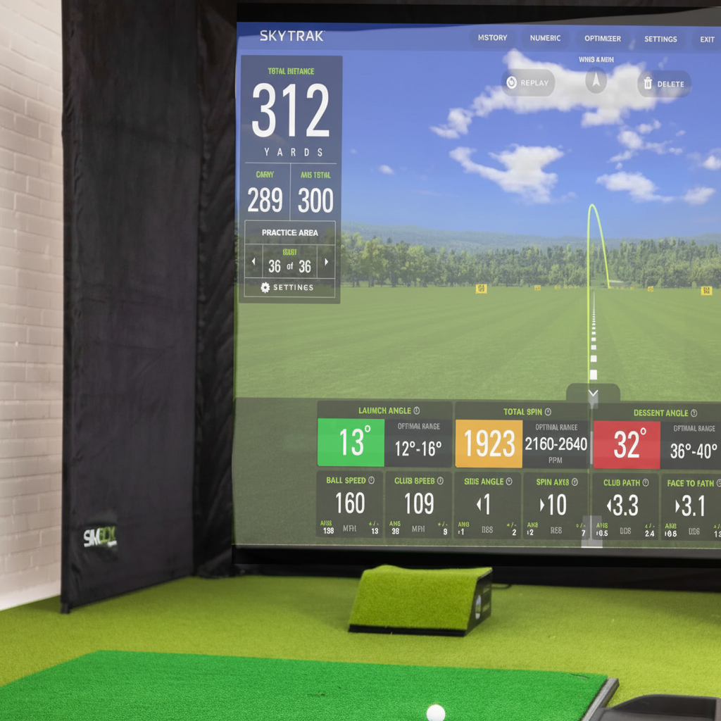 Golf Simulator Enclosure - 7 Sizes Available
