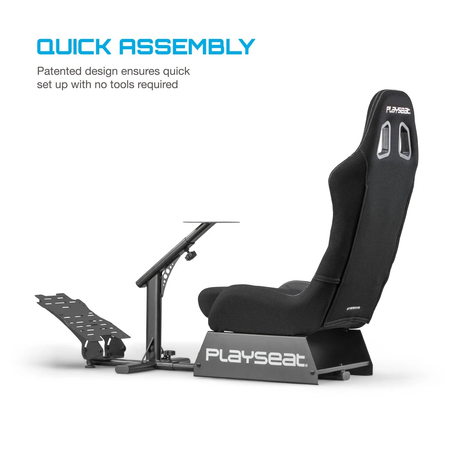 ® Evolution Actifit Lightweight Carbon Quality Steel Racing Simulator Cockpit, Black