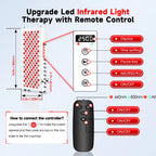 Red Light Therapy for Body Face Panel Lamp 850Nm 660Nm 600W near Infrared Light LED Health Beauty Devices for Face Body Muscle
