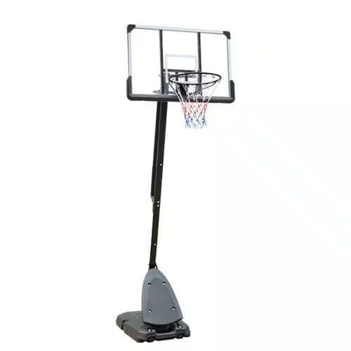 44 In. Backboard Portable Basketball Goal System with Stable Base and Wheels, Height Adjustable 6 to 10 Ft.