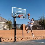 60 In. Tempered Glass Mammoth Bolt down Basketball Hoop