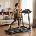 Treadmill 2.5HP Electric with 12Level Auto Incline Foldable Treadmill with LCD Monitor 220Lbs 8.5 Mph Speed Range for Home Gym Eercise Fitness