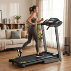 Treadmill 2.5HP Electric with 12Level Auto Incline Foldable Treadmill with LCD Monitor 220Lbs 8.5 Mph Speed Range for Home Gym Eercise Fitness