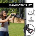 60 In. Tempered Glass Mammoth Bolt down Basketball Hoop