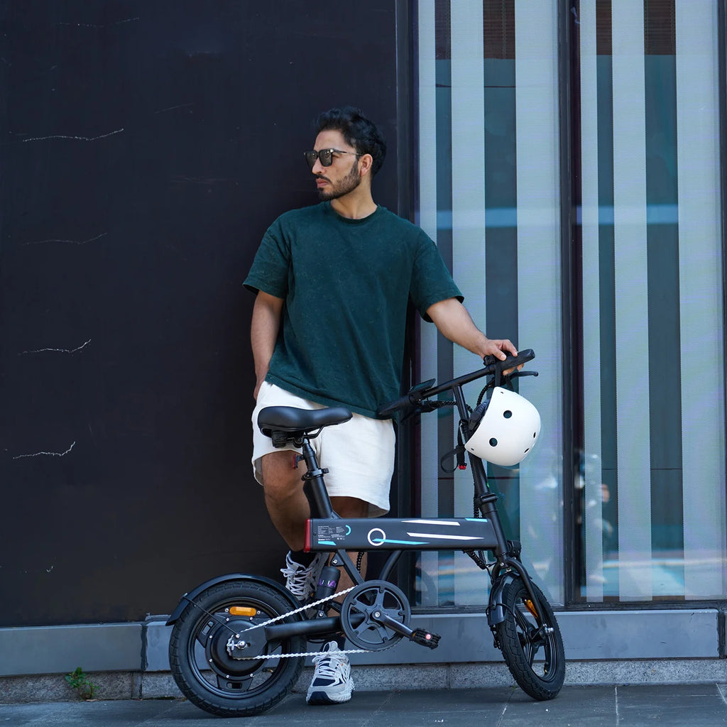 14" Foldable Electric Bicycle for Adults,500W 42V 10Ah Electric Bike,Lcd,20Mph Commuter E Bike for Teen