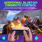 VR Headset for Smartphones, Bluetooth Game Controller, Aspheric HD Lenses for Immersive 3D Movies & Games, Adjustable Toggle Focus & IPD, Advanced Cooling System (Fits 4.7-6 Inch Phones)