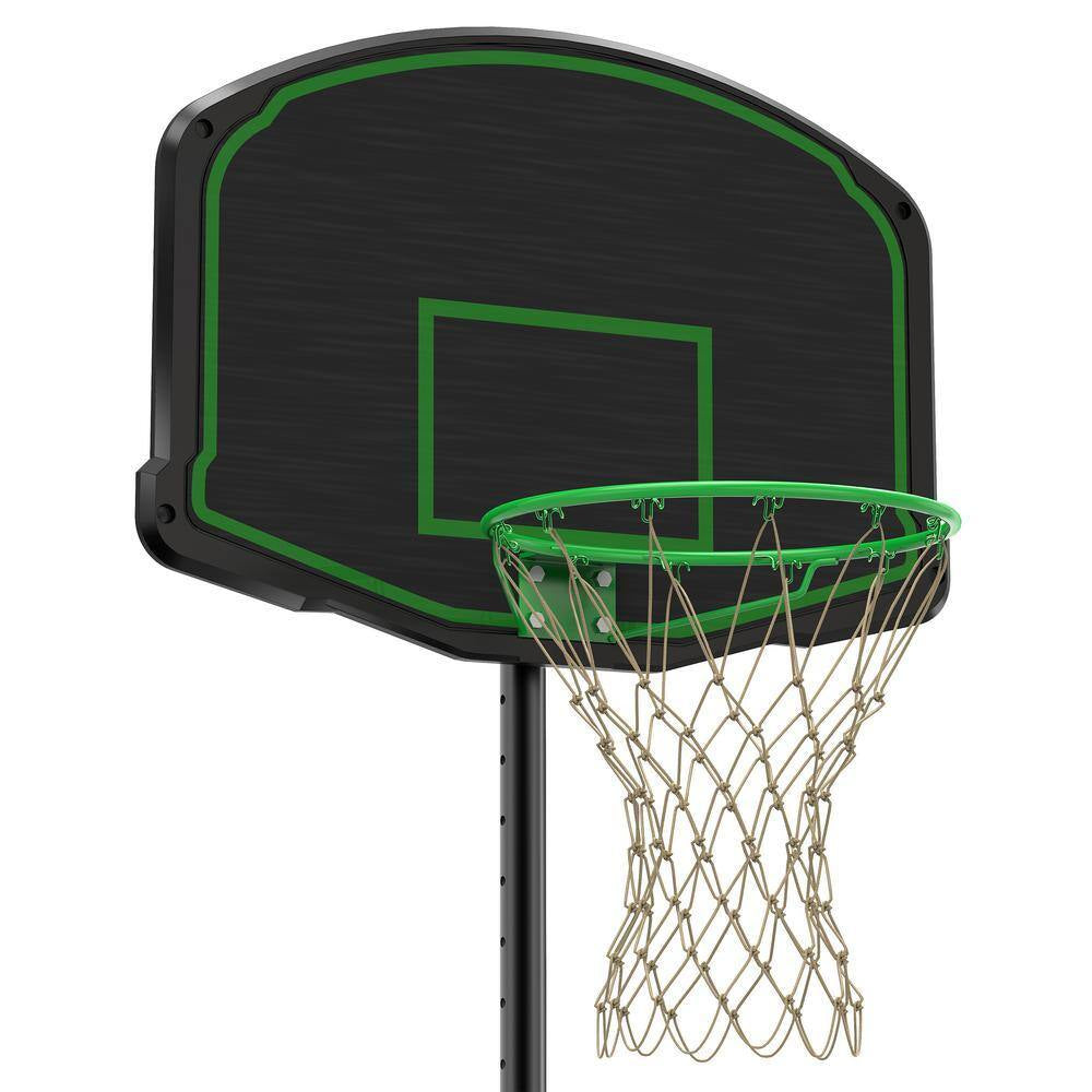 Portable Basketball Hoop Basketball Goal System 60 In. to 78 In. Height Adjustable, Fillable Base with Wheels (2-Pack)
