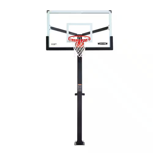 60 In. Tempered Glass Mammoth Bolt down Basketball Hoop
