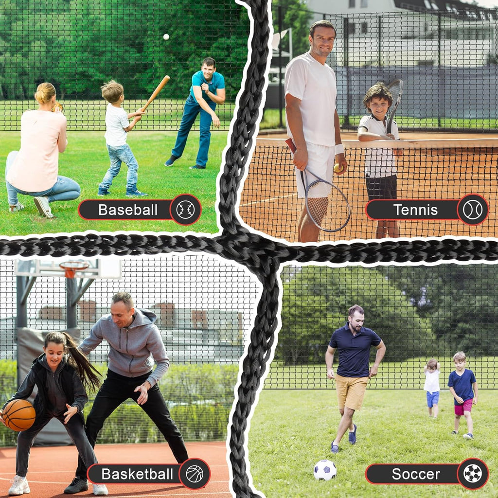 Baseball Batting Cage Net, Frame Not Include, Baseball and Softball Cage Netting with Door, Target Cloth, Heavy Duty Enclosed Hitting Cage Net for Backyard and Indoor