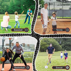 Baseball Batting Cage Net, Frame Not Include, Baseball and Softball Cage Netting with Door, Target Cloth, Heavy Duty Enclosed Hitting Cage Net for Backyard and Indoor