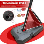 44 In. Backboard Portable Basketball Goal System with Stable Base and Wheels, Height Adjustable 6 to 10 Ft.