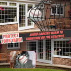 Baseball Batting Cage Net, Frame Not Include, Baseball and Softball Cage Netting with Door, Target Cloth, Heavy Duty Enclosed Hitting Cage Net for Backyard and Indoor