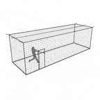 Batting Cage Net 55'L/35'L/20'L, Fully Enclosed Baseball & Softball Cage Netting - NET ONLY - Not Include Poles and Frame - PE Hitting Cage Net with Door, Batting Nets for Baseball Backyard