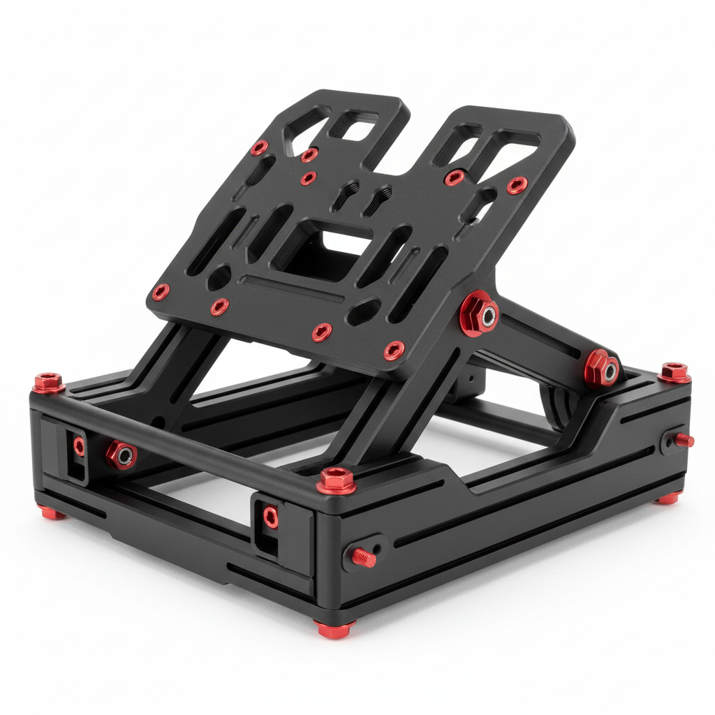Modular Formula and GT Racing Simulator Rig with Black Steel Construction