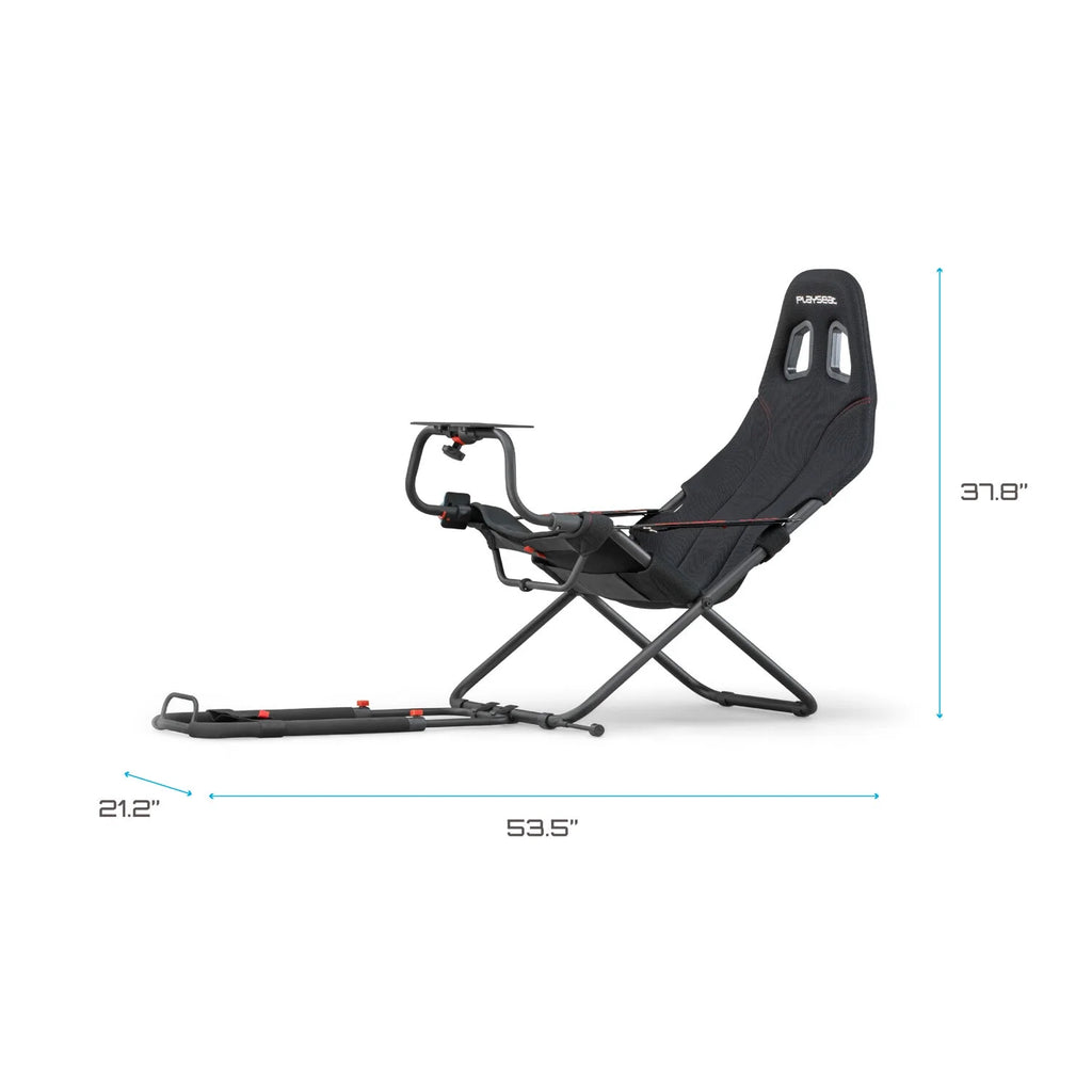 ® Challenge Actifit Lightweight Carbon Quality Steel Racing Simulator Cockpit, Black