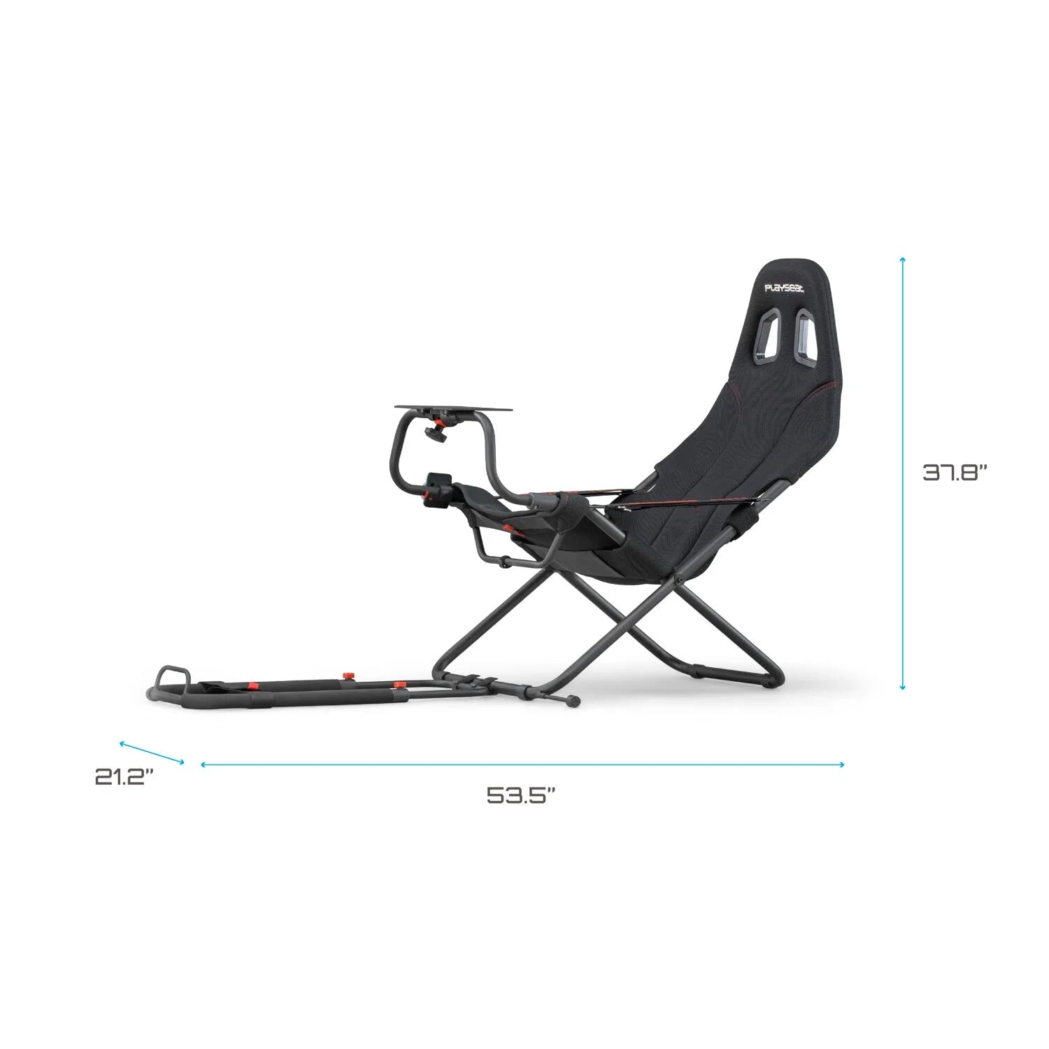 ® Challenge Actifit Lightweight Carbon Quality Steel Racing Simulator Cockpit, Black