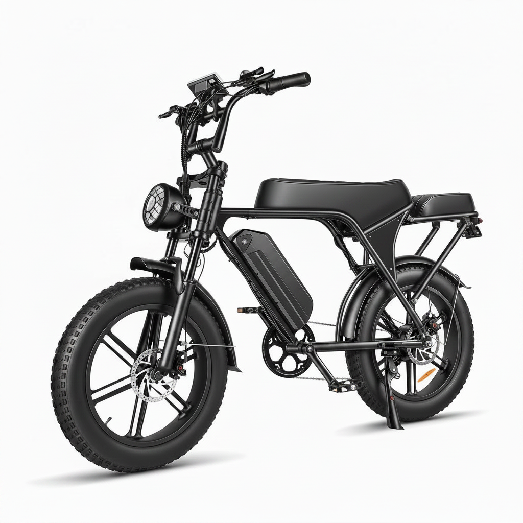 Heavy-Duty Fat Tire Electric Mountain Bike with Long-Range Battery Technology
