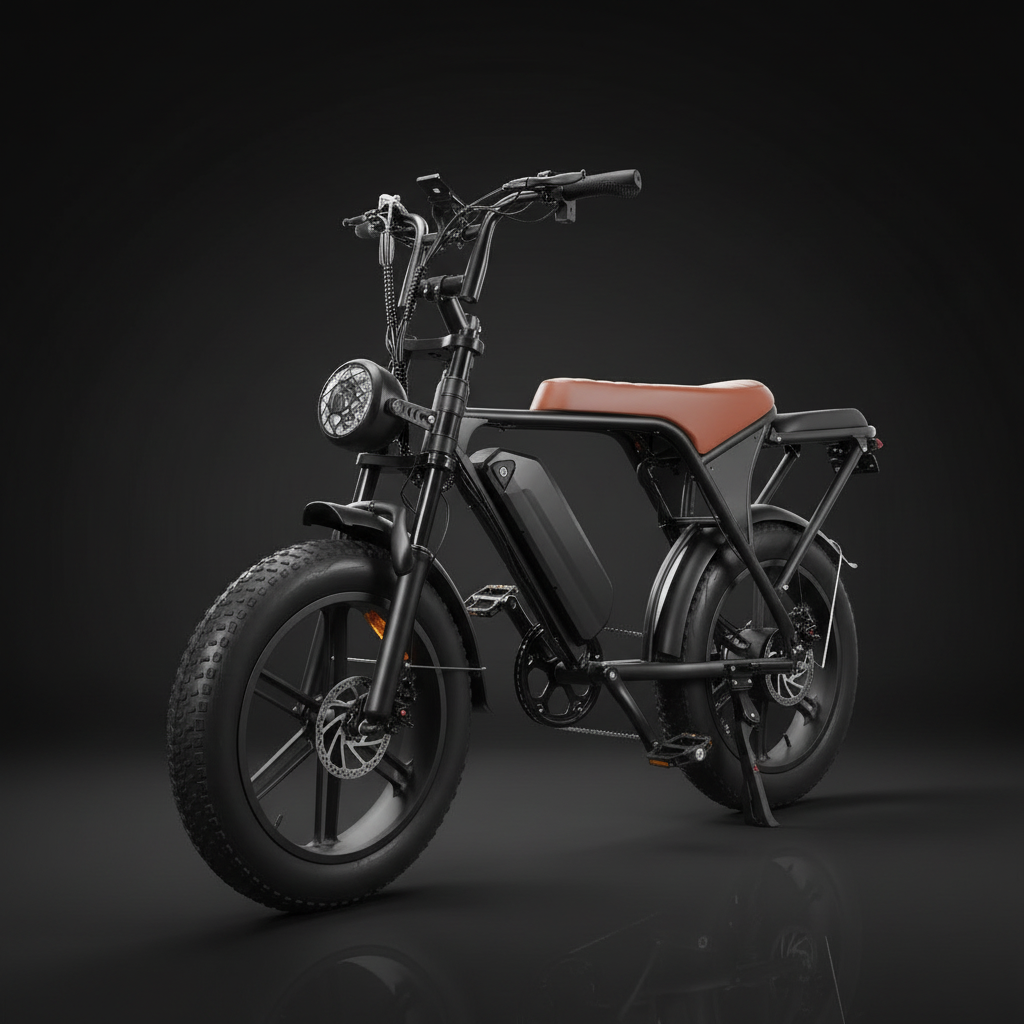 Performance Fat Tire Electric Bike with Dual Brake System and 1000W Peak Output