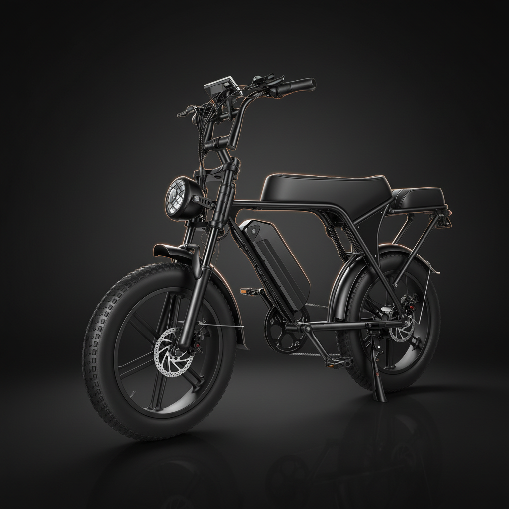 Heavy-Duty Fat Tire Electric Mountain Bike with Long-Range Battery Technology