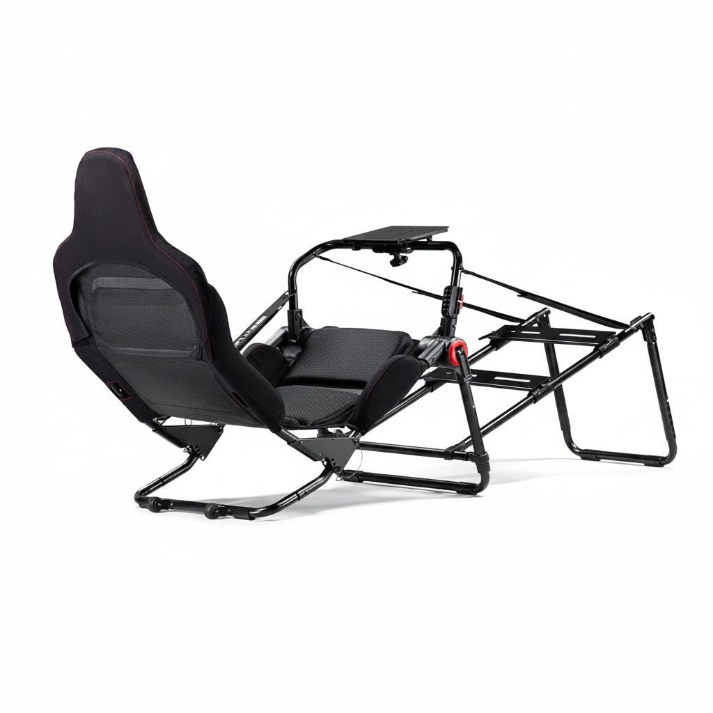 Adjustable Foldable Sim Racing Cockpit Designed for Formula Driving Posture