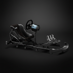 Professional Kart Racing Simulator Cockpit with Adjustable Seat and Wheel Mount