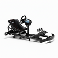 Professional Kart Racing Simulator Cockpit with Adjustable Seat and Wheel Mount