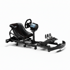 Professional Kart Racing Simulator Cockpit with Adjustable Seat and Wheel Mount
