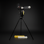 Softball & Baseball Pitching Machine, Dimpled Practice Balls, Bucket of Baseballs, Coaching Bucket Bundle for Pitching Machine, Baseball Training Equipment
