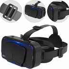 VR Headset 3D Glasses, 4.7-7 Inch Phone Universal Large Screen 360° Panorama Anti-Blue Light Adjustable Pupil Distance Stereo Headphones for Movies & Games